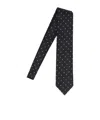 Tom Ford Dotted Tie In Gray