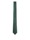 Tom Ford Dotted Tie In Green