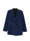 Tom Ford Double-breasted Blazer In Blue