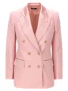 Tom Ford Double-breasted Design Tailored Jacket In Pink