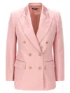 Tom Ford Double-breasted Design Tailored Jacket In Pink