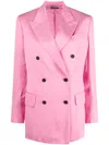 Tom Ford Double-breasted Tailored Blazer In Pink