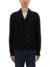 Tom Ford Shawl Collar Double-breasted Front Pockets Ribbed Texture