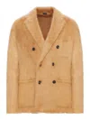Tom Ford Double-breasted Cashmere And Mohair Jacket In Brown