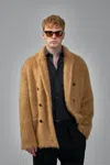 Tom Ford Double-breasted Cashmere And Mohair Jacket In Nude