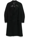 Tom Ford Double-breasted Peak-lapel Coat In Black