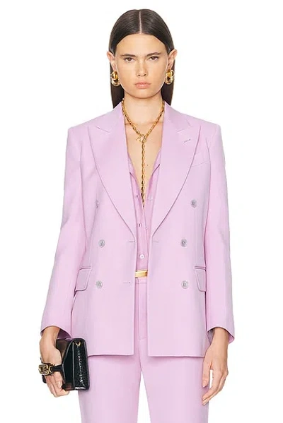 Tom Ford Double Breasted Jacket In Pink