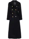Tom Ford Double-breasted Military Coat In 蓝色