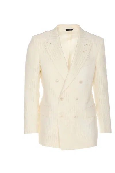 Tom Ford Organza Lurex Jacket In Multi