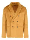 Tom Ford Cashmere Blend Sweater Button Detailing In Yellow