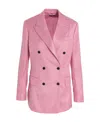 Tom Ford Double-breasted Suit Jacket In Pink