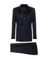 Tom Ford Double-breasted Tailored Suit In Blue