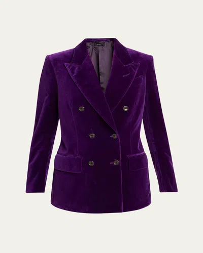 Tom Ford Double-breasted Velvet Blazer