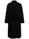 Tom Ford Double-breasted Wool Coat In Black