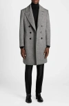 Tom Ford Double Breasted Wool Mouliné Twill Coat