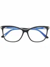 Tom Ford Cat-eye Frame Glasses In 黑色