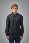 Tom Ford Double Splittable Light Wool Chest Pocket Outershirt In Blue