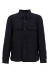Tom Ford Button-up Cashmere Overshirt In Blue