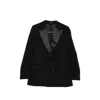 Tom Ford Double-breasted Buttoned Blazer In Black