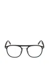 Tom Ford Double-bridge Pilot-frame Glasses In Transparent