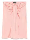 Tom Ford Draped-detail Mini Skirt In Pink
