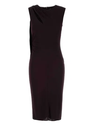 Tom Ford Draped Sleeveless Dress In Black