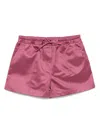 Tom Ford Shiny Rayon Satin Pj Shorts In Multicolor