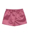 Tom Ford Shiny Rayon Satin Pj Shorts In Pink