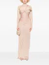 Tom Ford One-shoulder Pink Dress With Twisted Bodice In Pink