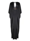 Tom Ford Flowing Black Kaftan Dress In Black