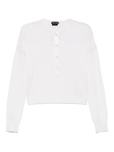 Tom Ford Drop-shoulder Tops In 中性色