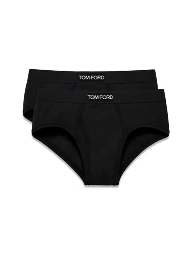 Tom Ford Dual Pack Comfort Fit Boxer Briefs In Black