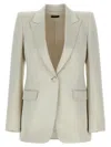 Tom Ford Duchesse Single-breasted Blazer Blazers Beige In Neutral