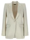 Tom Ford Duchesse Single-breasted Blazer Blazers Beige In Neutral