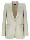 Tom Ford Duchesse Single-breasted Blazer Blazers Beige In Neutral