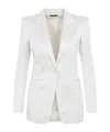 Tom Ford Tailored Jacket With Notched Lapels And Pockets In White