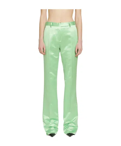 Tom Ford Duchesse Tailored Trousers In Green
