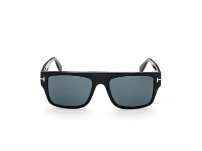 Tom Ford Dunning Ft0907 01v Rectangle Sunglasses In Black