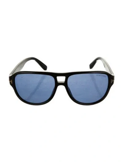 Pre-owned Tom Ford Dylan Oversize Sunglasses In Black