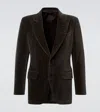 Tom Ford Dyllan Cotton Velvet Blazer In Brown