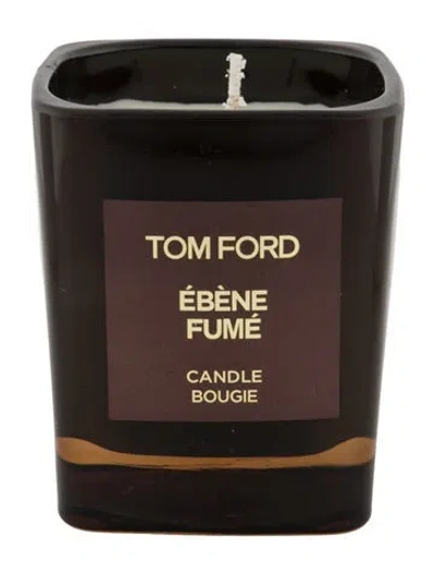 Pre-owned Tom Ford Ebene Fume Scented Candle In Brown