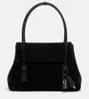 Tom Ford Medium Eclipse Suede Shoulder Bag In Black