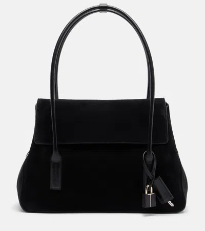 TOM FORD ECLIPSE MEDIUM SUEDE SHOULDER BAG