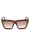 TOM FORD EDEN 56MM GRADIENT GEOMETRIC SUNGLASSES