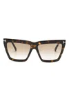 Tom Ford Eden Cat-eye Sunglasses In Brown