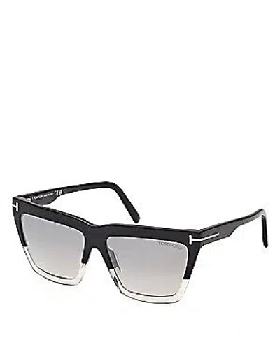Pre-owned Tom Ford Eden Ft1110 - 05c Black Sunglasses In Gray
