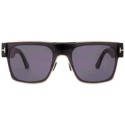 Pre-owned Tom Ford Edwin Smoke Browline Men's Sunglasses Ft1073 01a 54 Ft1073 01a 54 In Gray