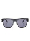 Tom Ford Edwin Square-frame Sunglasses In Black