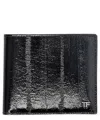 Tom Ford Printed Eel Classic Bifold Wallet In Black