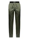 Tom Ford Elastic-waist Pijama Trousers In Green